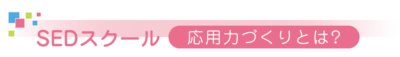 SEDスクール応用力づくりとは?