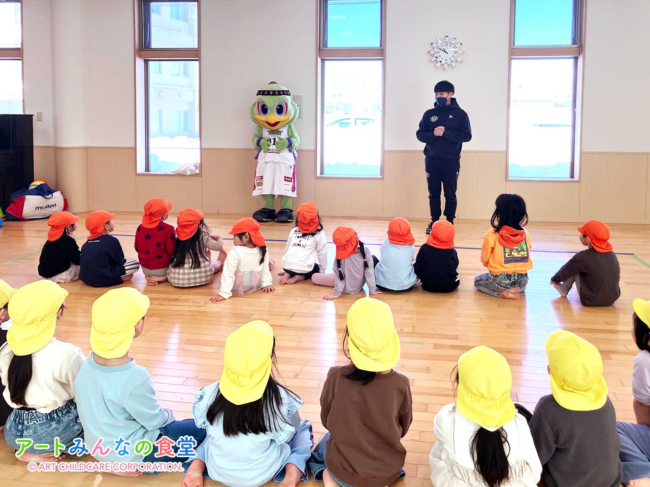 「アートみんなの食堂もとまち」レバンガ北海道さまより寄贈品